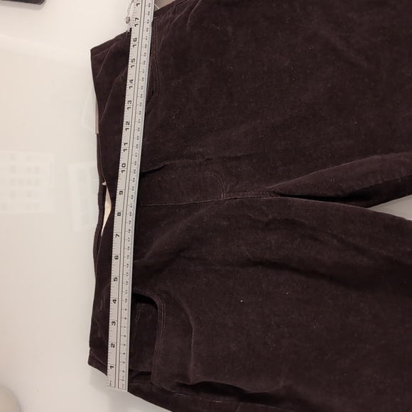 Soft Surroundings Pull On Relaxed Straight Corduroy Pants Color Burnt Hi… - Picture 8 of 11